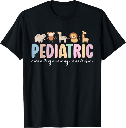Pediatric Emergency Nurse Peds ER Nurse Pediatric ER Nurse T-Shirt - T-Shirt | Black