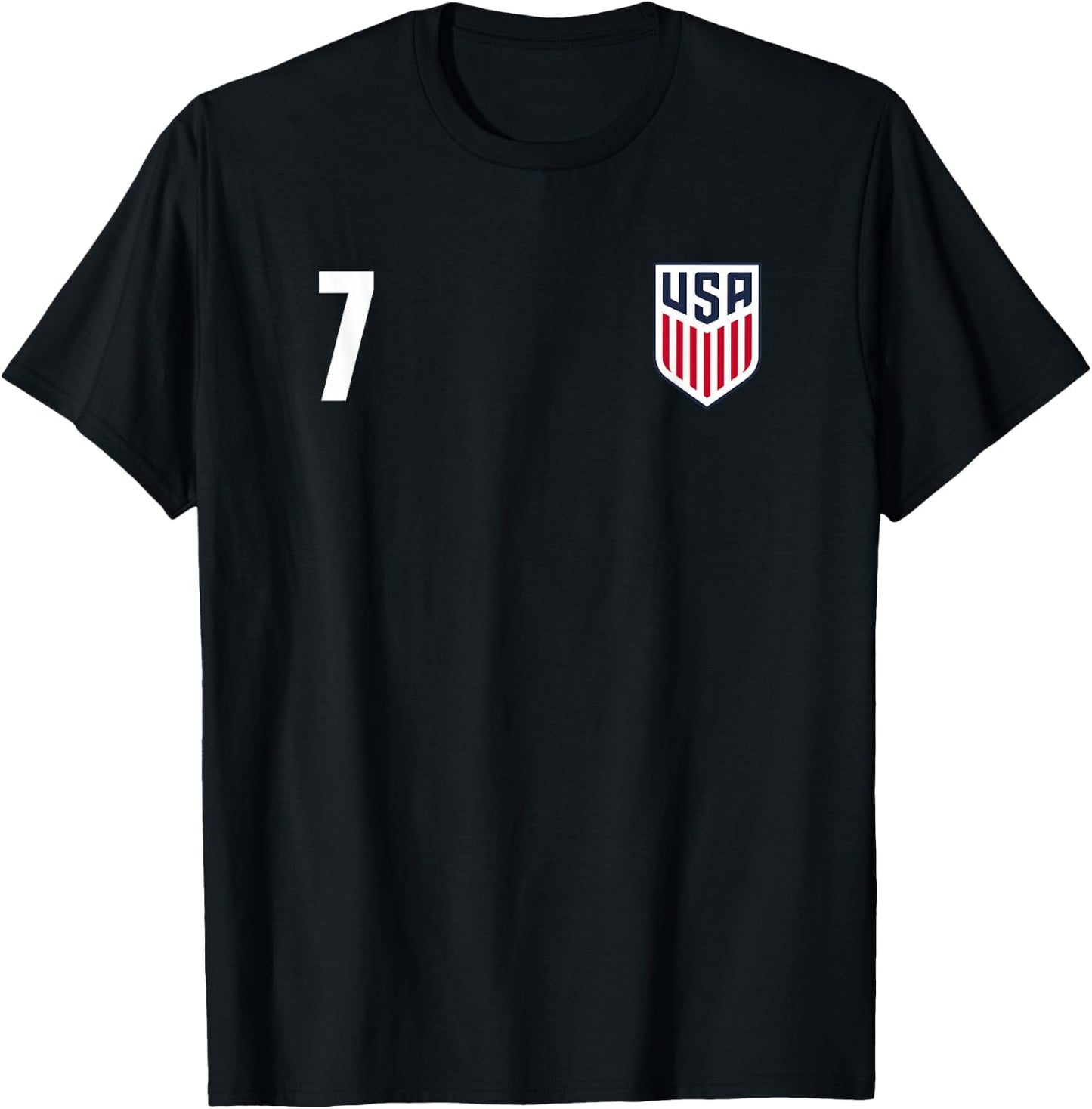 Officially Licensed US Soccer Team Gio Reyna, Legacy #7 T-Shirt - T-Shirt | Black