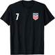 Officially Licensed US Soccer Team Gio Reyna, Legacy #7 T-Shirt - T-Shirt | Black