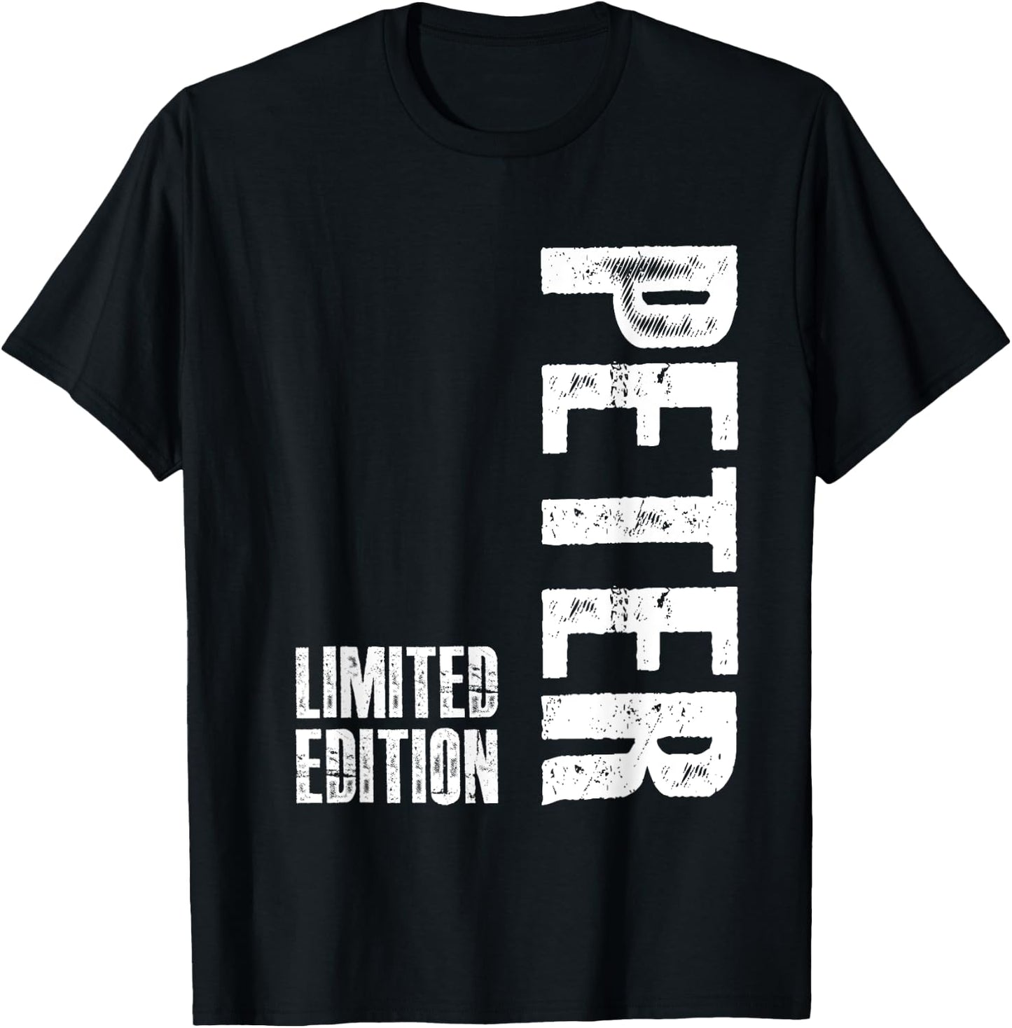 Herren - Schwarz - S - EU 34/36 - Peter Geburtstag Geschenk - Personalisiert und Novel - -Erwachsene, -Kinder - Männer T-Shirt - T-Shirt | Black
