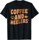 Coffee And Heelers Dog Red Blue Australian Cattle Heeler Dog Men Women Girls Kids T-Shirt - T-Shirt | Black