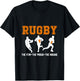 Rugby The Few The Proud The Insane, Rugby Gifts T-Shirt - T-Shirt | Black