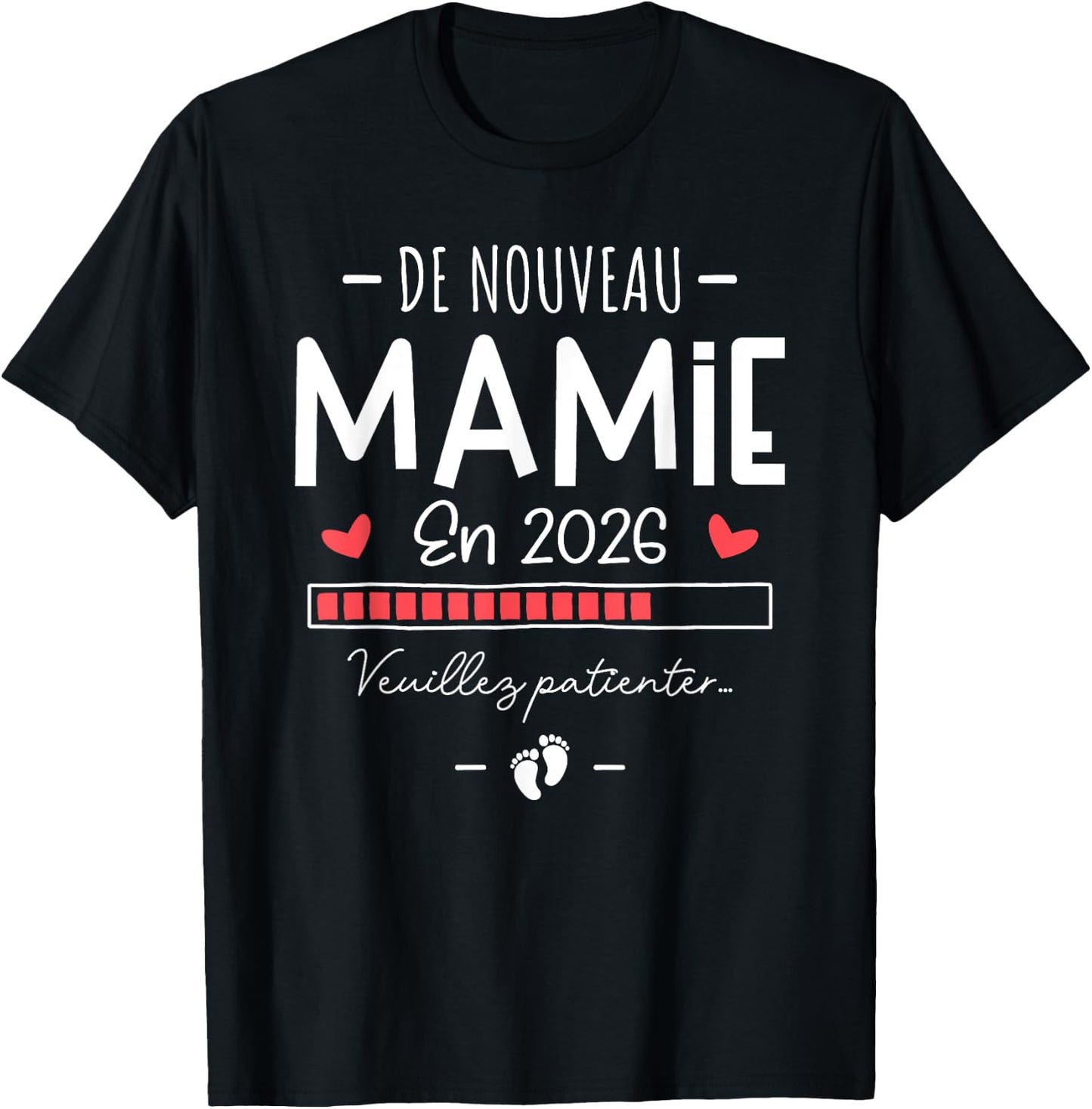New Granny 2026 - Baby Announcement for the 2nd Time T-Shirt - T-Shirt | Black