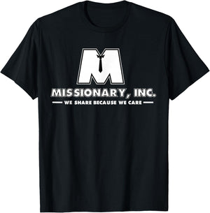 Funny Mormon Missionary Inc T-Shirt - T-Shirt | Black
