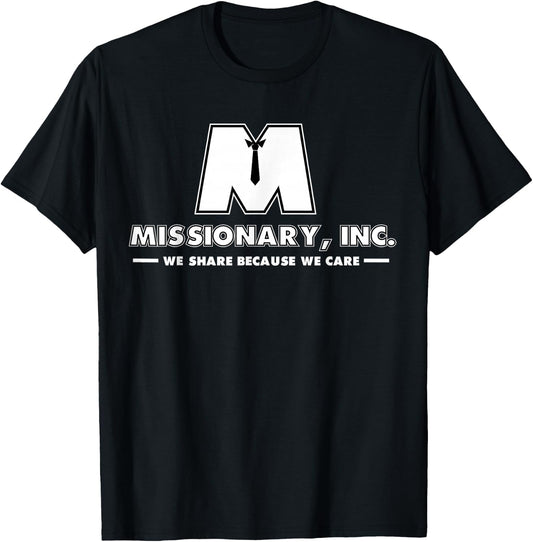 Funny Mormon Missionary Inc T-Shirt - T-Shirt | Black
