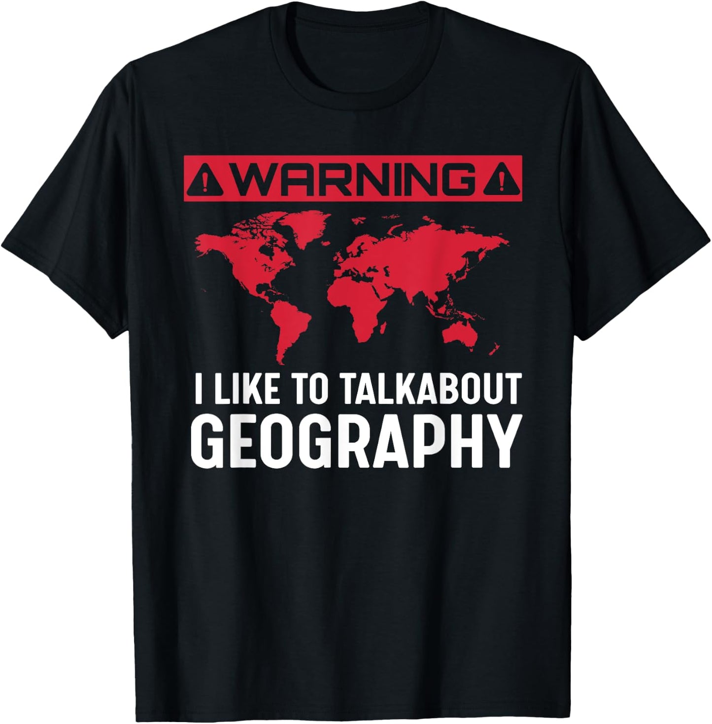 Geography Gift - I Love Geography T-Shirt - T-Shirt | Black
