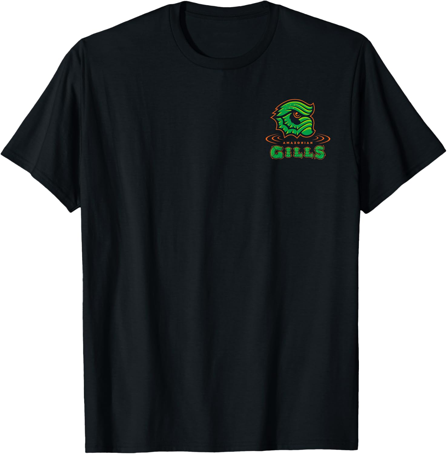 Universal Monsters Creature From The Black Lagoon Gills F&B T-Shirt - T-Shirt | Black
