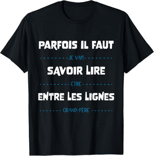 Futur Grand-Père Papy Annonce Grossesse Humour , Blue, S T-Shirt - T-Shirt | Black