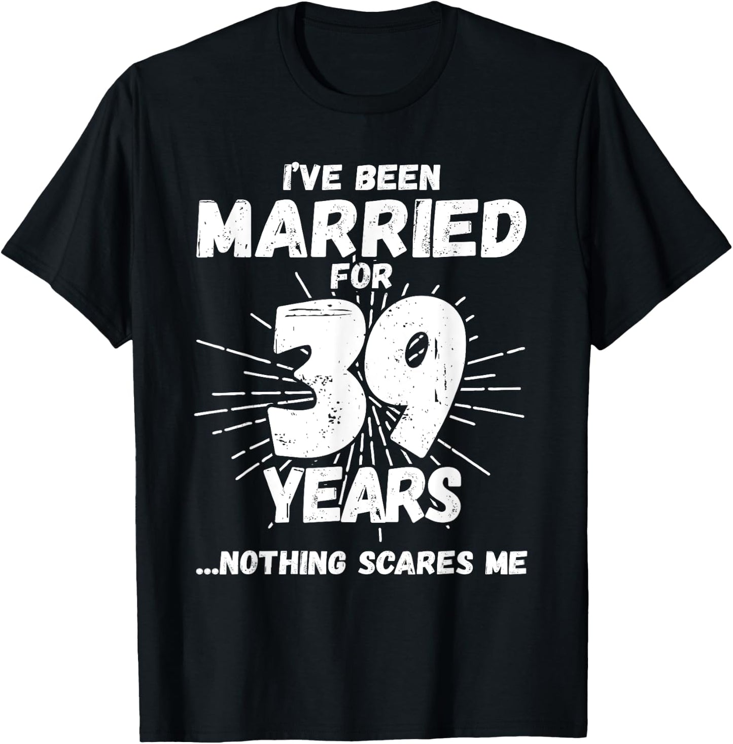 Couples Married 39 Years - Funny 39th Wedding Anniversary T-Shirt - T-Shirt | Black