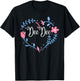 Flower DeeDee Grandma Christmas Birthday Gift T-Shirt - T-Shirt | Black