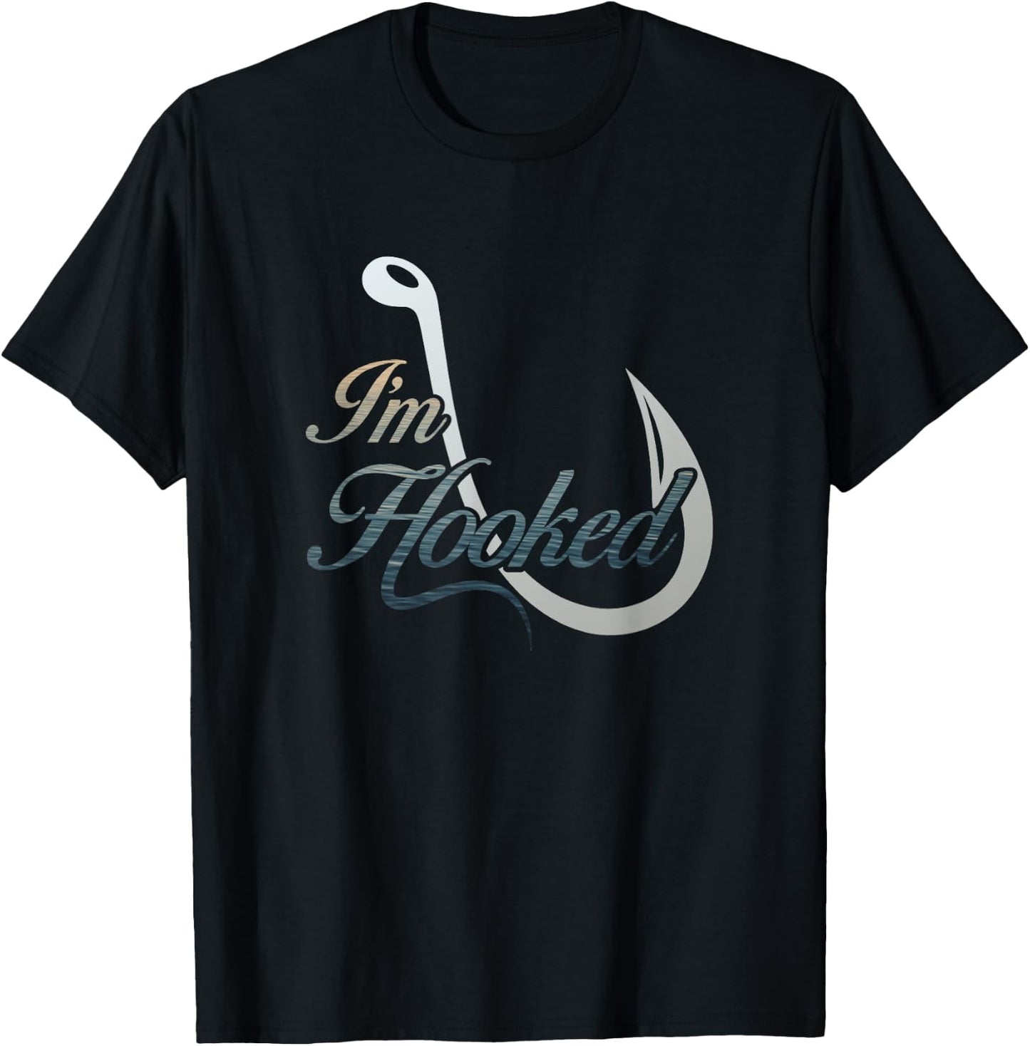 I'm Hooked Fishing for Fishermen T-Shirt - T-Shirt | Black