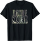 Bride Squad Camouflage Bridal Bachelorette Party T-Shirt - T-Shirt | Black