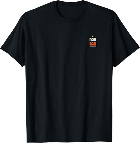 NEGRONI - DRUNKEN COCKTAILS CLUB. Minimalist Design T-Shirt - T-Shirt | Black