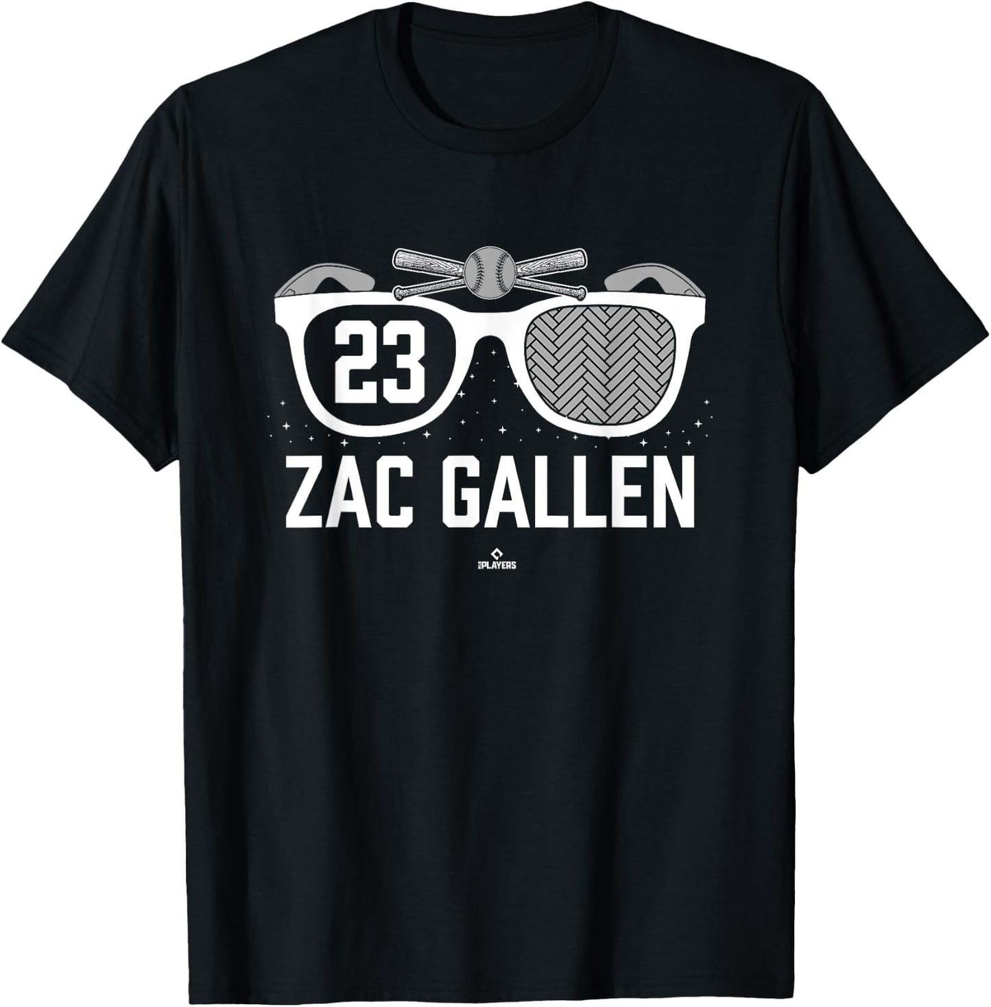 American Glasses Zac Gallen Arizona Baseball MLBPA T-Shirt - T-Shirt | Black