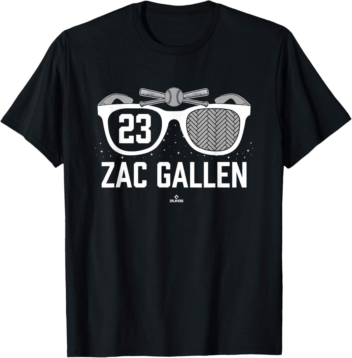 American Glasses Zac Gallen Arizona Baseball MLBPA T-Shirt - T-Shirt | Black