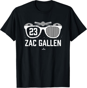 American Glasses Zac Gallen Arizona Baseball MLBPA T-Shirt - T-Shirt | Black