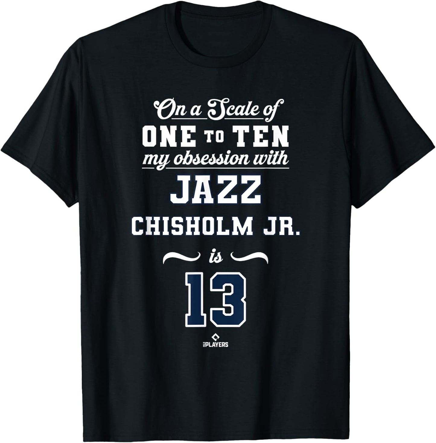 Obsession Jazz Chisholm Jr 13 New York MLBPA T-Shirt - T-Shirt | Black