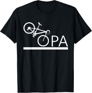 Grandpa Cycling Mountain Bike Grandfather , black T-Shirt - T-Shirt | Black