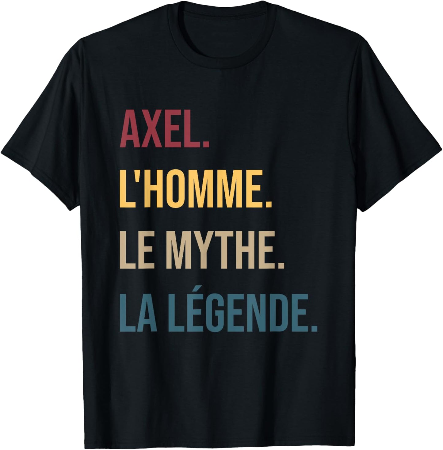 Axel Men's Myth Legend Custom Gift Axel T-Shirt - T-Shirt | Black