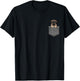 Leonberger in Chest Pocket, black T-Shirt - T-Shirt | Black