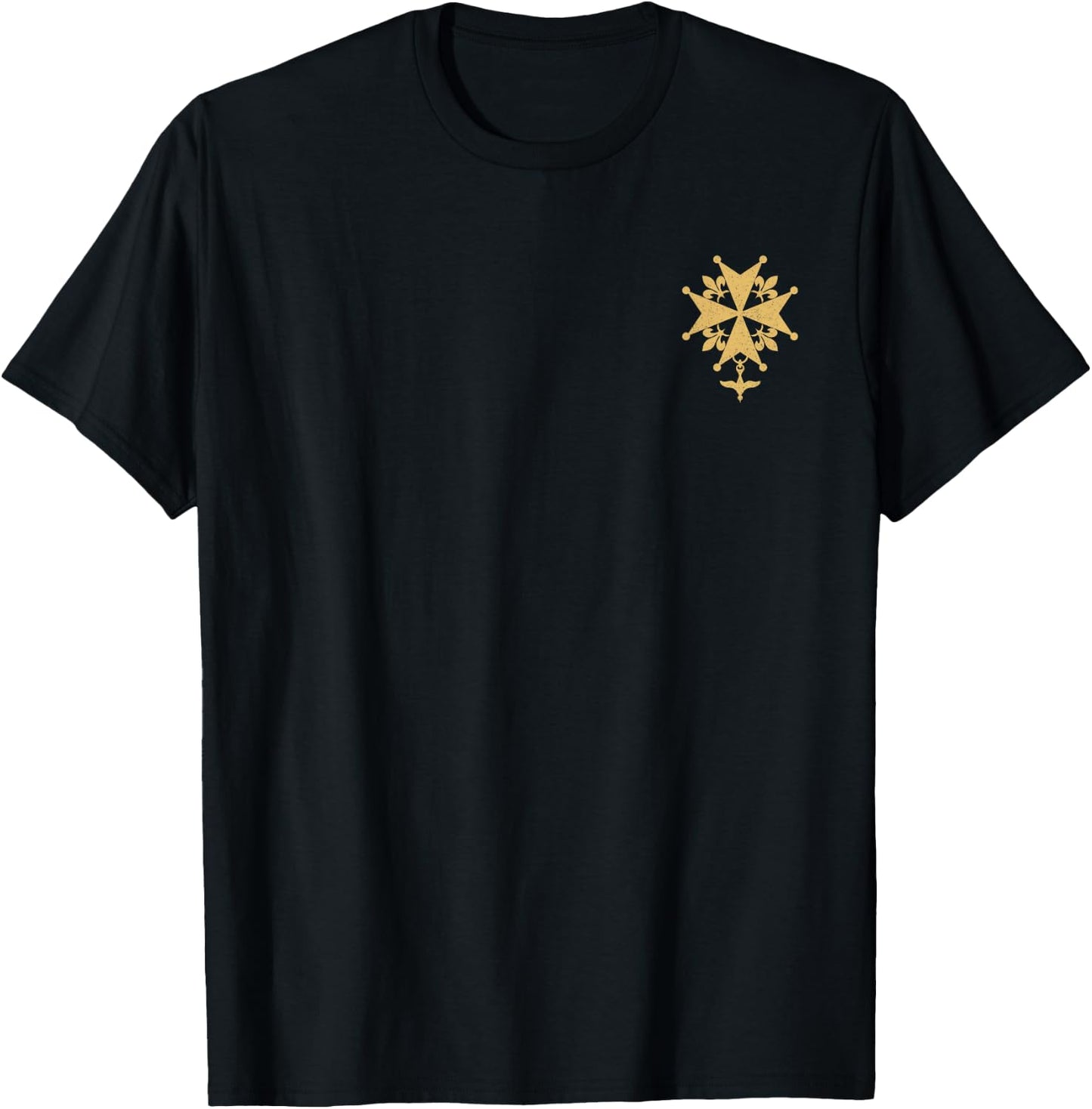 Huguenot Cross Französisch Protestant Symbol Calvinism T-Shirt - T-Shirt | Black