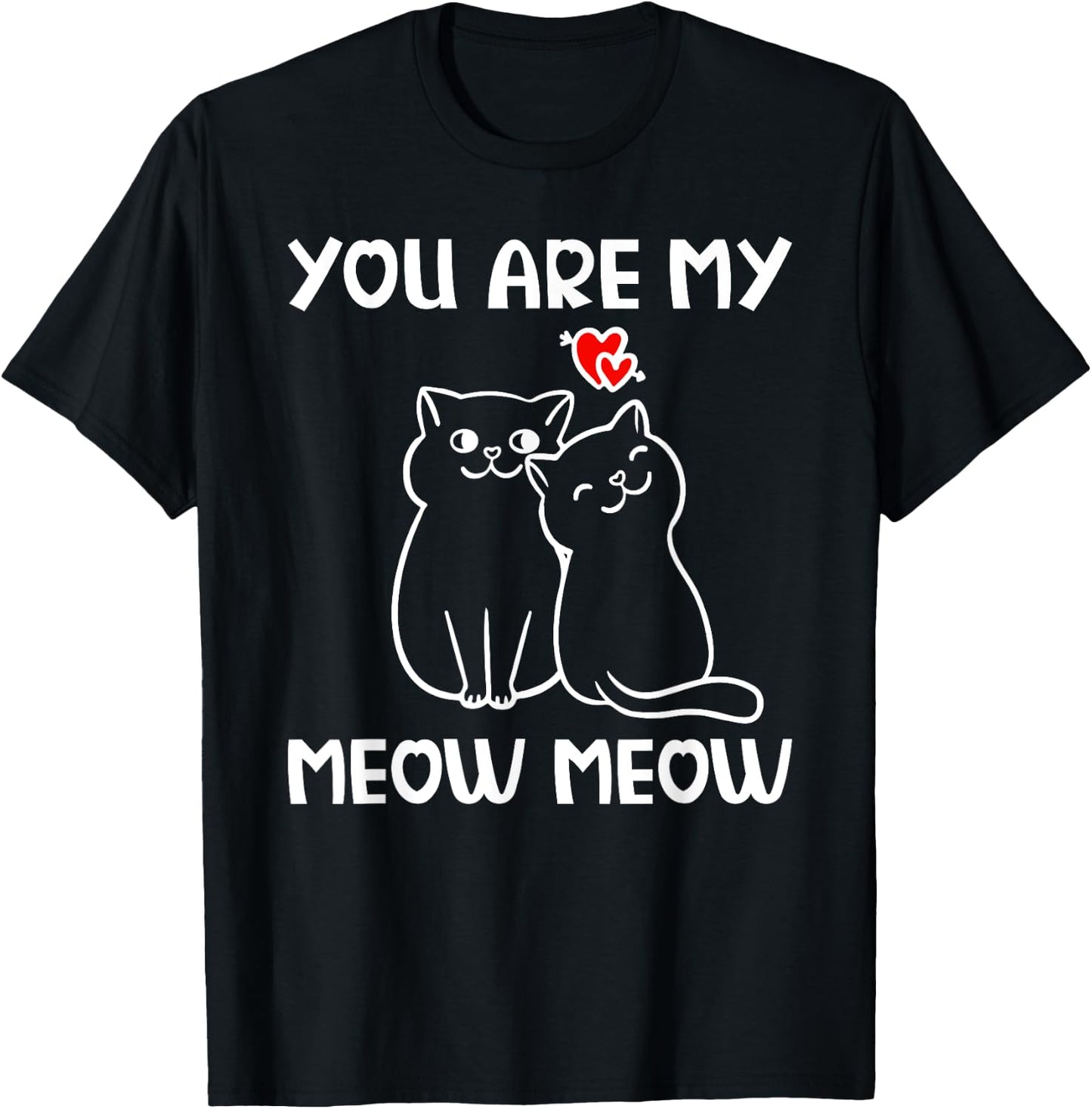 Cat Couples in Love Proof Valentine's Day T-Shirt - T-Shirt | Black