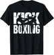 Kickboxing Grunge Design - Kickboxing Fight Kickboxer T-Shirt - T-Shirt | Black