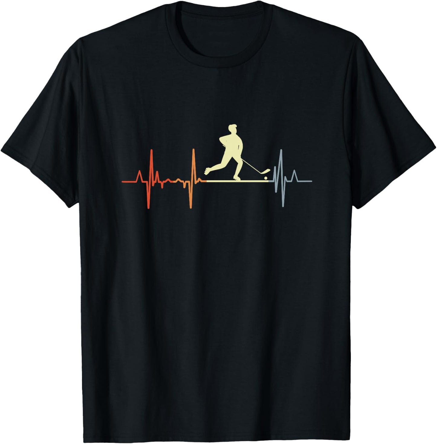 I Love Roller Hockey Vintage Haut de Gamme T-Shirt - T-Shirt | Black