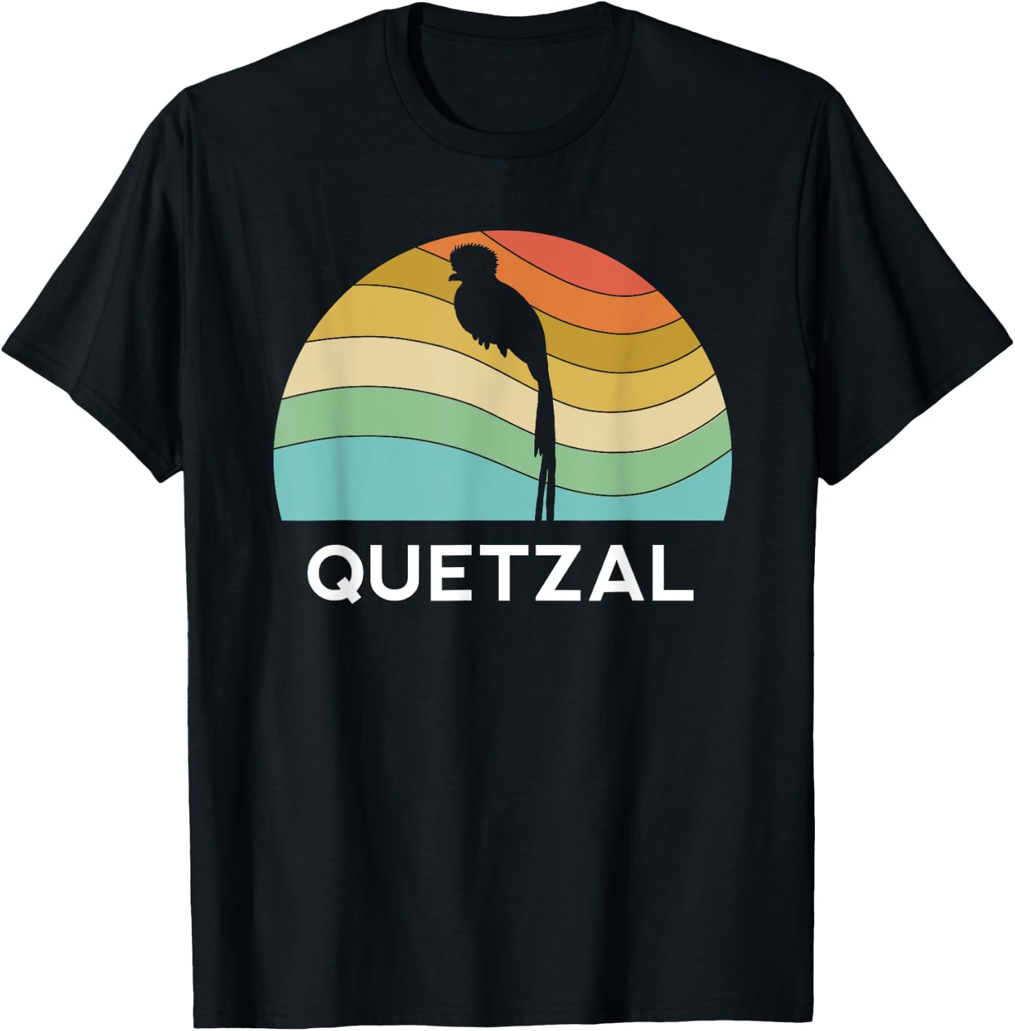 Quetzal Guatemala Retro Chapin Vintage Maya Antigua Atitlan T-Shirt - T-Shirt | Black