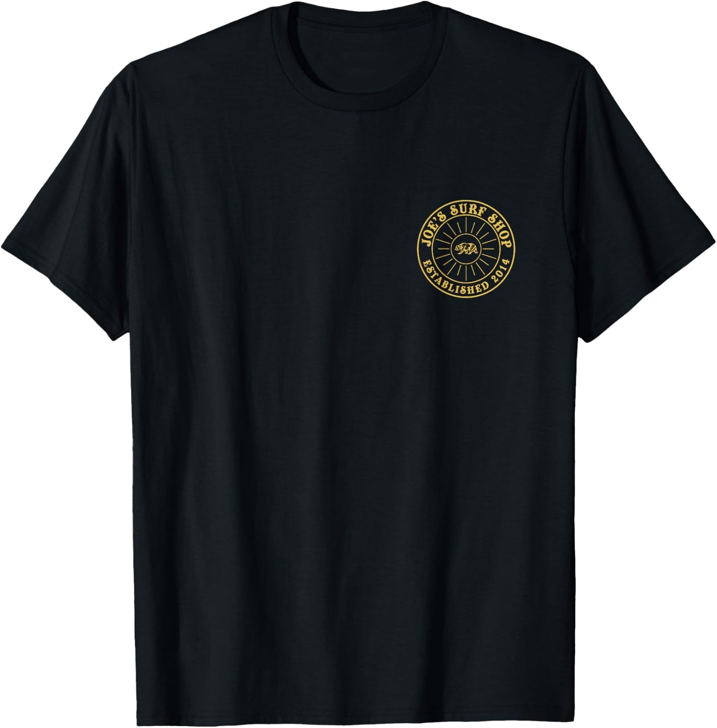 Joe's Surf Sun and a Bear Logo Graphic T-Shirt - T-Shirt | Black