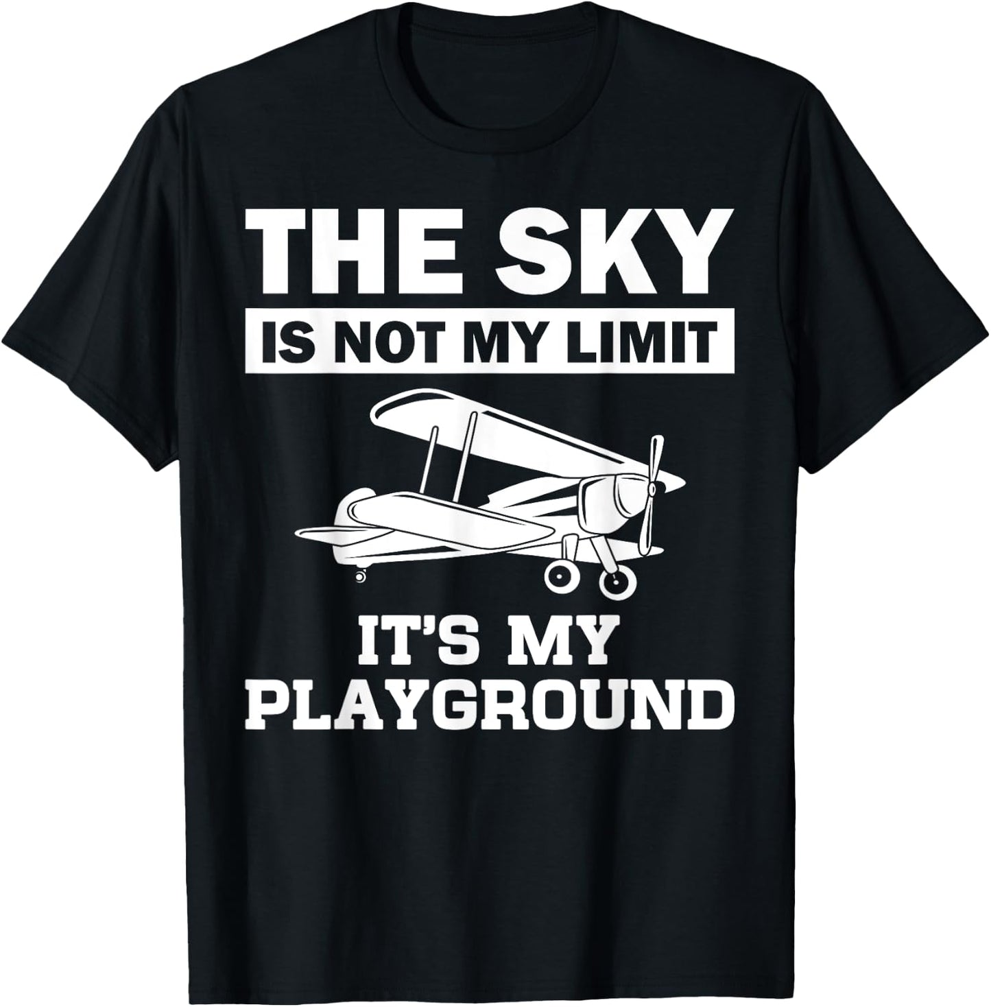 Funny Airplane Aviation Pilot Aircraft Aeroplane Men Women T-Shirt - T-Shirt | Black