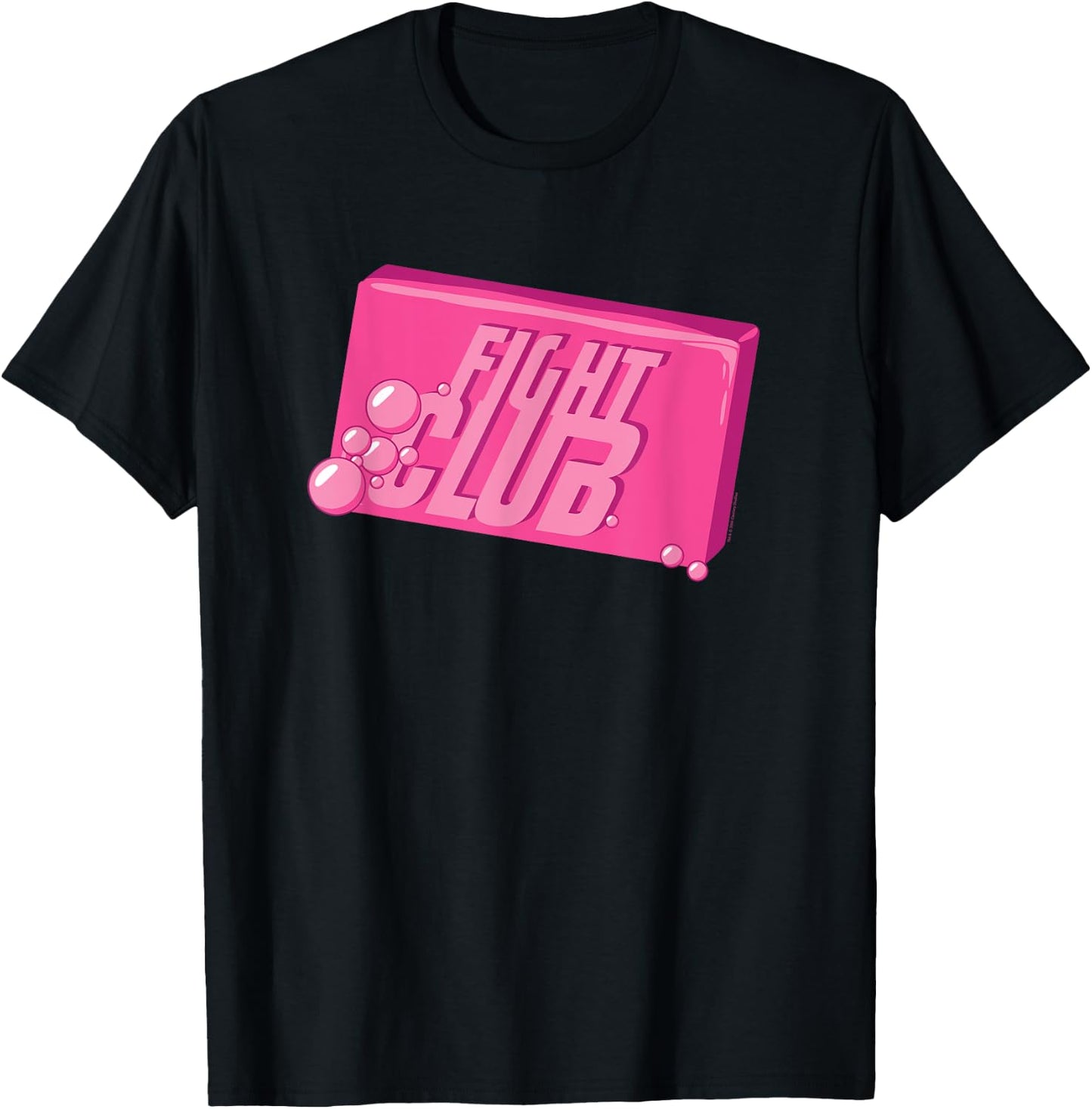 Fight Club 1999 Movie Official Illustrated Soap Film Logo , Black, S T-Shirt - T-Shirt | Black