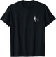 Boston Terrier Minimalist Badge Patch Line Art T-Shirt - T-Shirt | Black