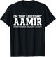 Aamir Personal Name First Name Funny Aamir T-Shirt - T-Shirt | Black