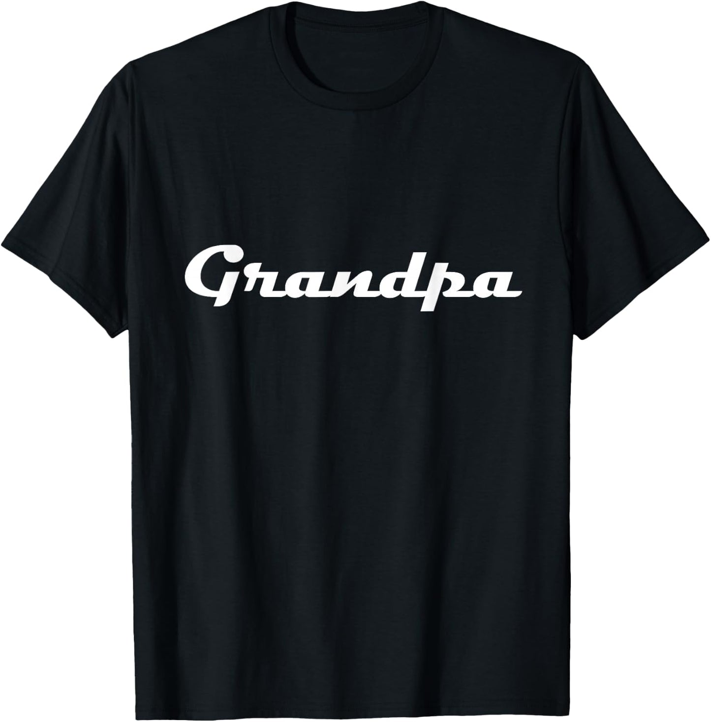 Grandpa Classic Retro Lettering Father's Day Pops T-Shirt - T-Shirt | Black