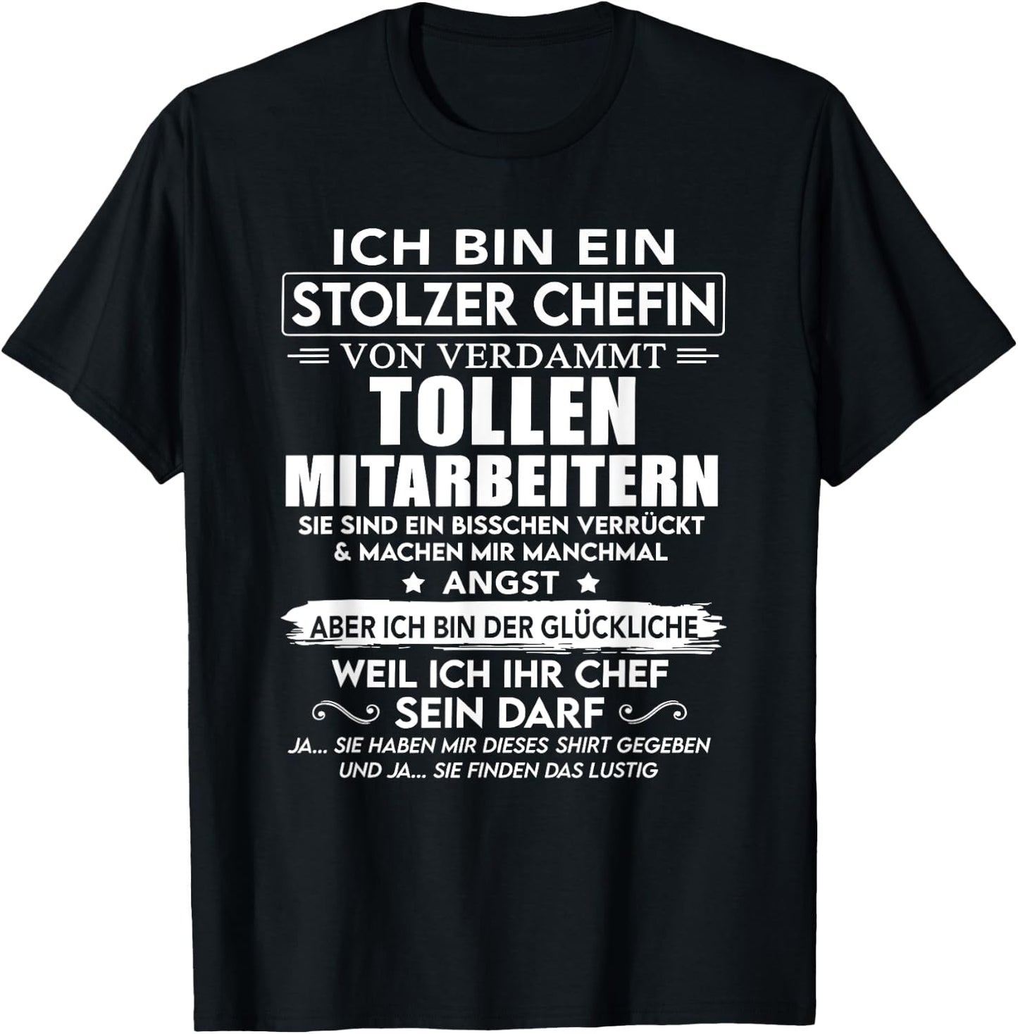 Schwarz, , Kurzarm, S, EU 40.5, Klassisch, Novelty, Geschenk T-Shirt - T-Shirt | Black