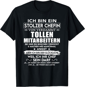Schwarz, , Kurzarm, S, EU 40.5, Klassisch, Novelty, Geschenk T-Shirt - T-Shirt | Black