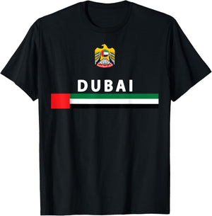 The UAE Dubai City T-Shirt - T-Shirt | Black