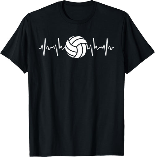Cool Volleyball Heartbeat Design Men Women Volleyball Coach Small
