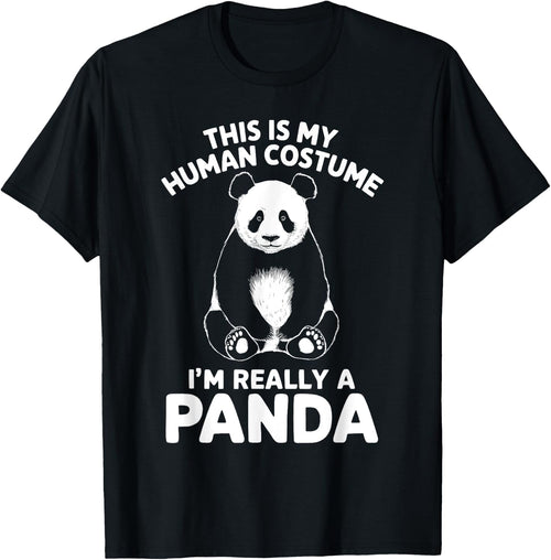 This Is My Human Costume I'm Really A Panda Halloween