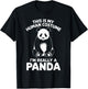 This Is My Human Costume I'm Really A Panda Halloween T-Shirt - T-Shirt | Black