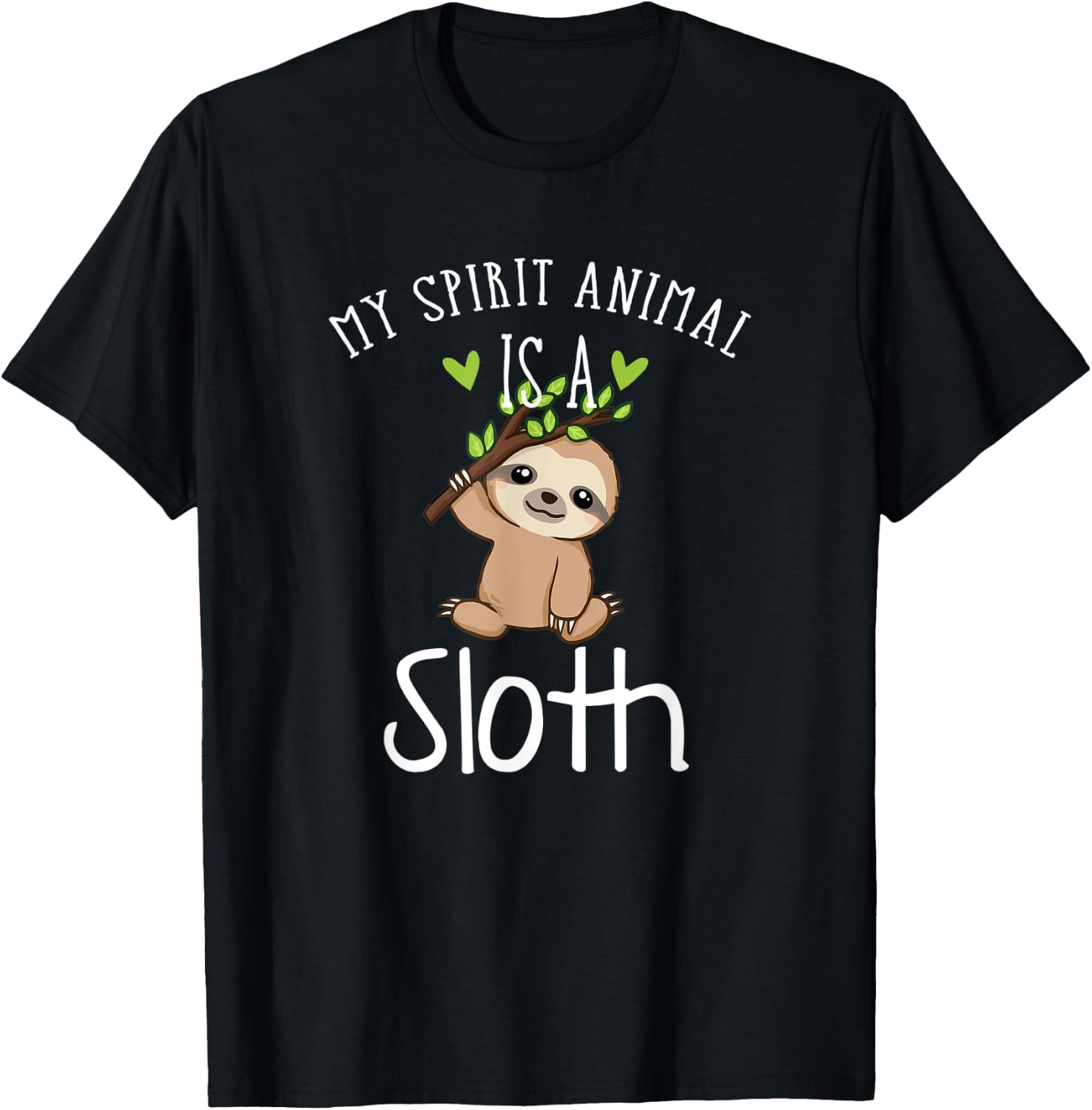 My Spirit Animal Is A Sloth T-Shirt - T-Shirt | Black