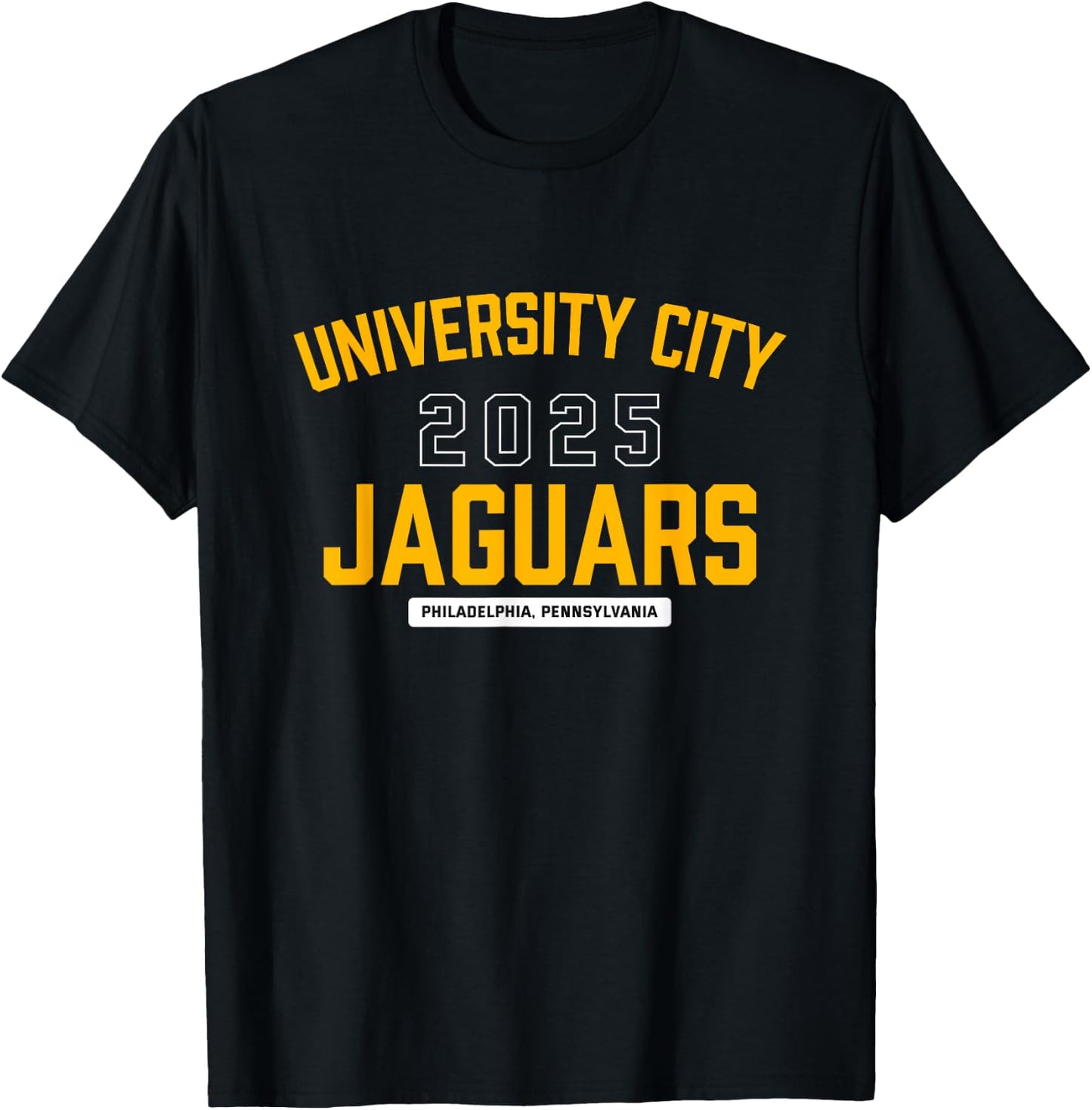 University City Jaguars Philadelphia, Pennsylvania 2025 T-Shirt - T-Shirt | Black