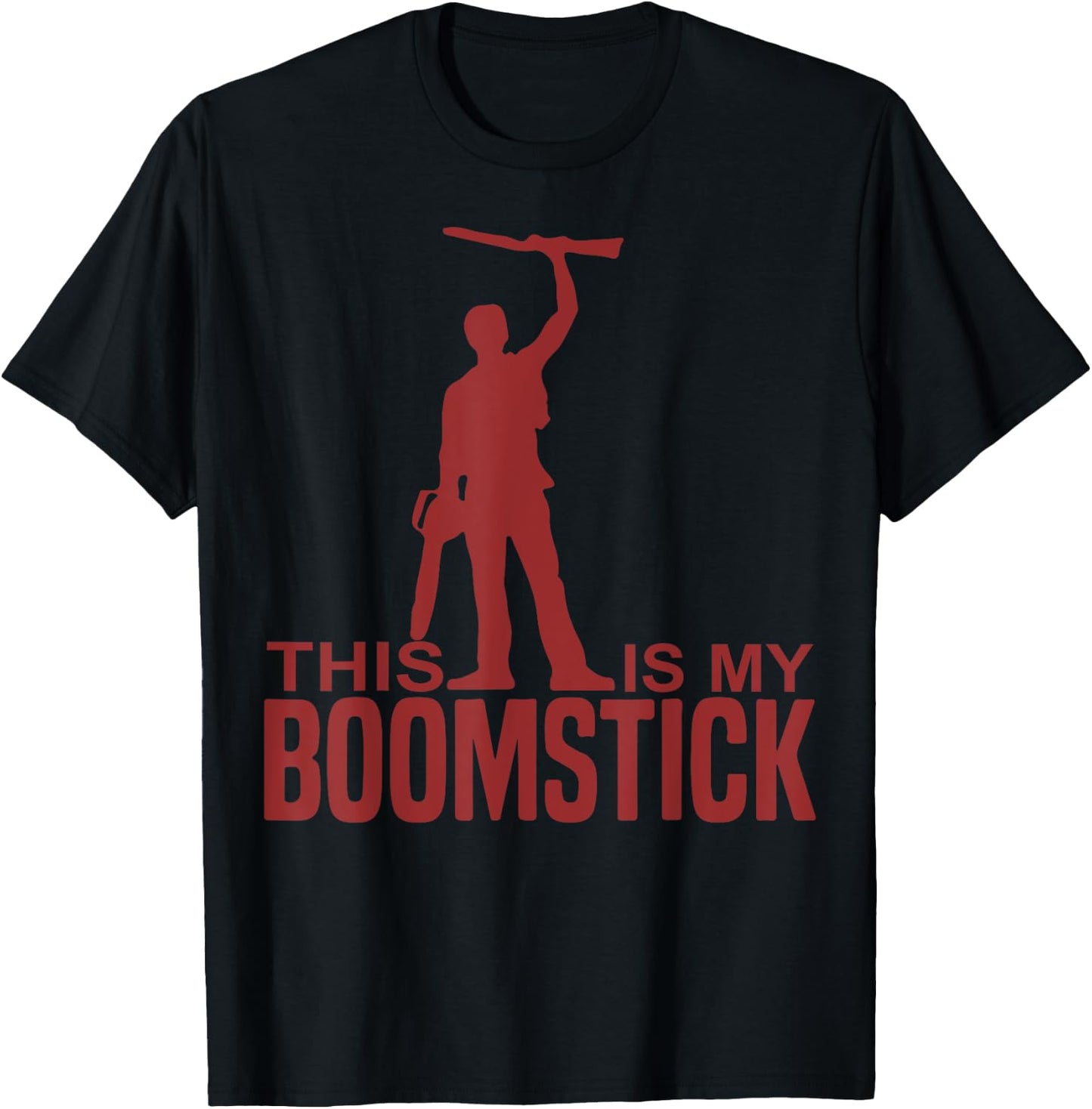 This Is My Boomstick Shotgun Chainsaw Dead Evil Halloween T-Shirt - T-Shirt | Black