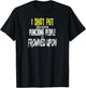 Funny SHOT PUT Shirt Because Punching People is Frowned Upon T-Shirt - T-Shirt | Black