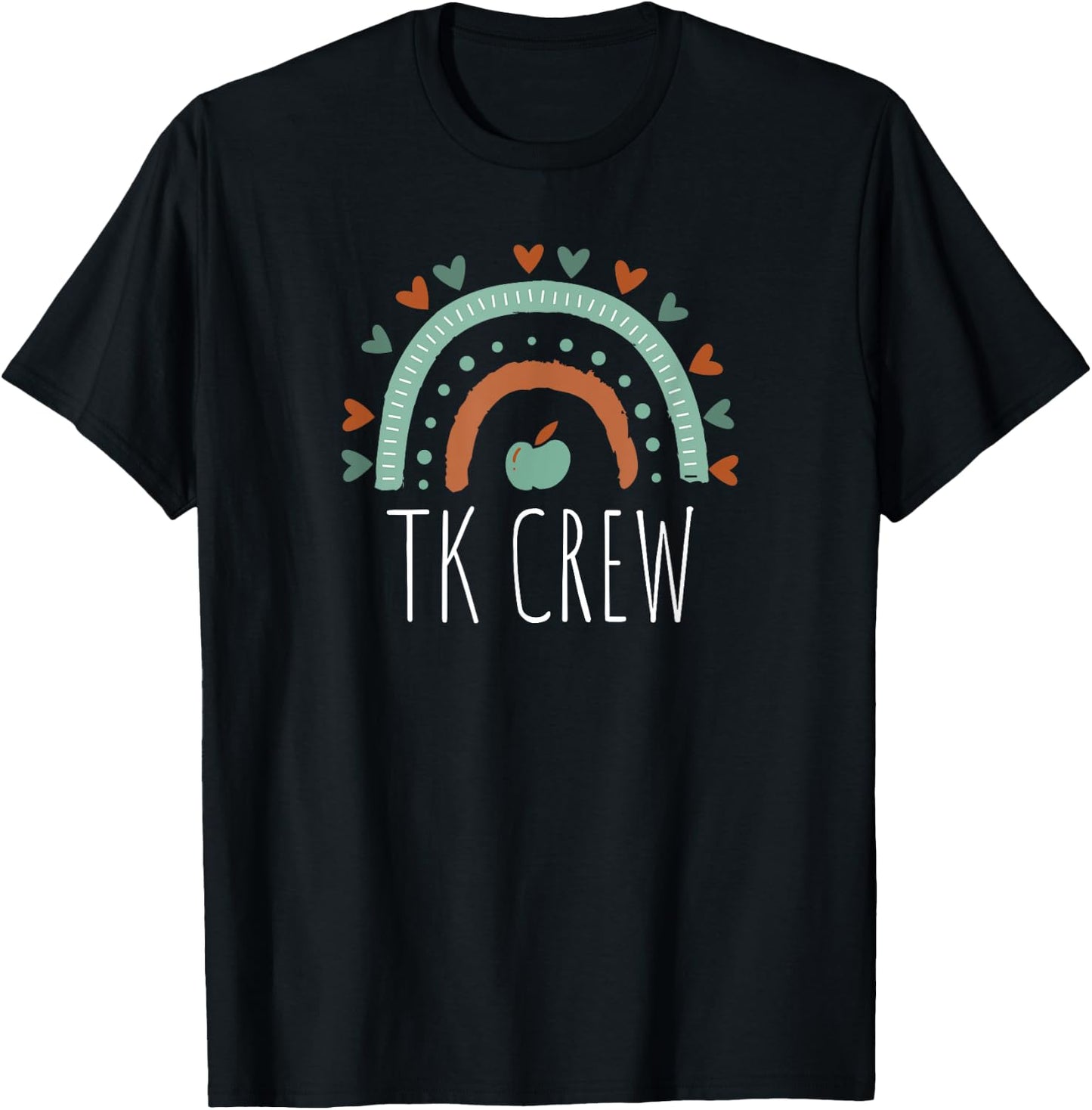 TK Crew Teacher Squad TK Kindergarten Matching Team Fun Cute T-Shirt - T-Shirt | Black