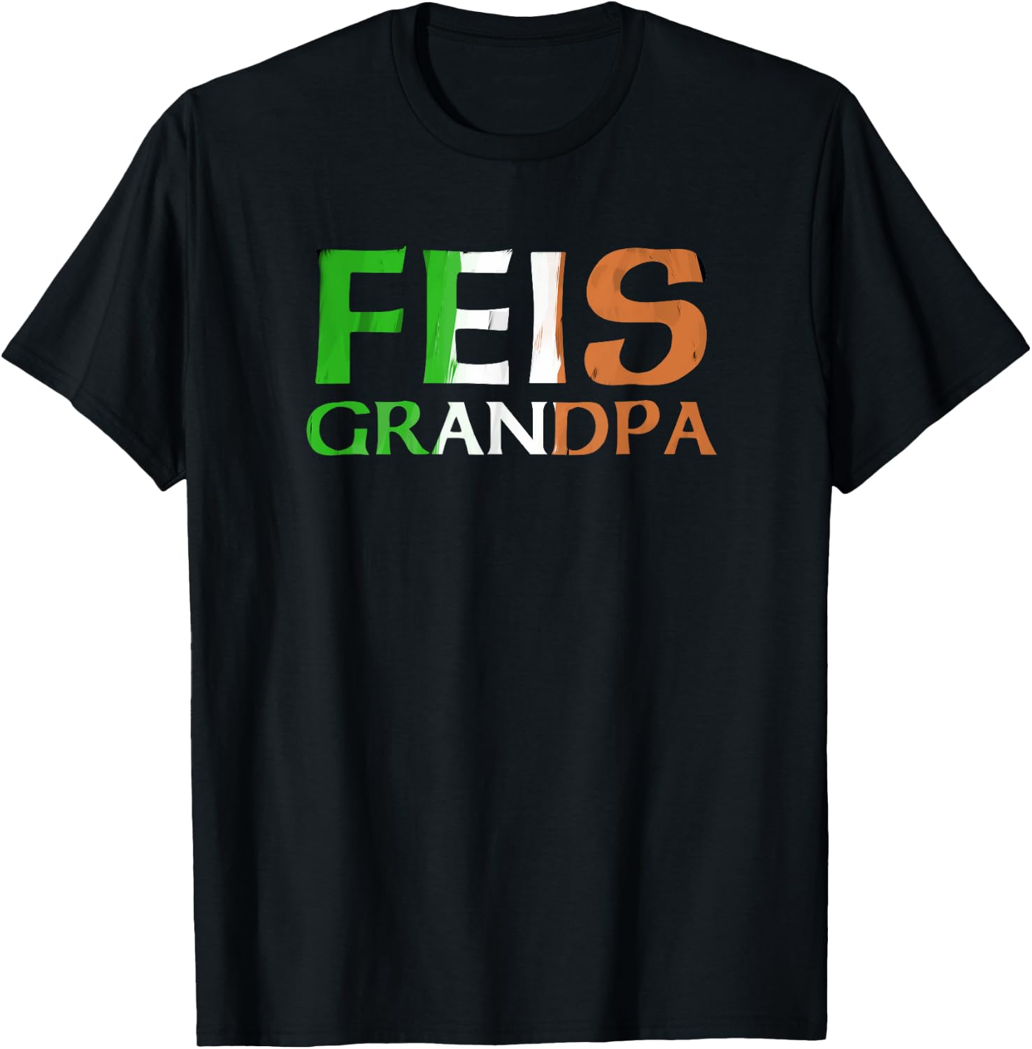 Feis Grandpa Irish Flag T-Shirt - T-Shirt | Black