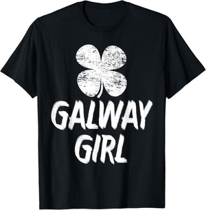 Galway Girl t Shirts Funny St Patricks Day Women T-Shirt - T-Shirt | Black