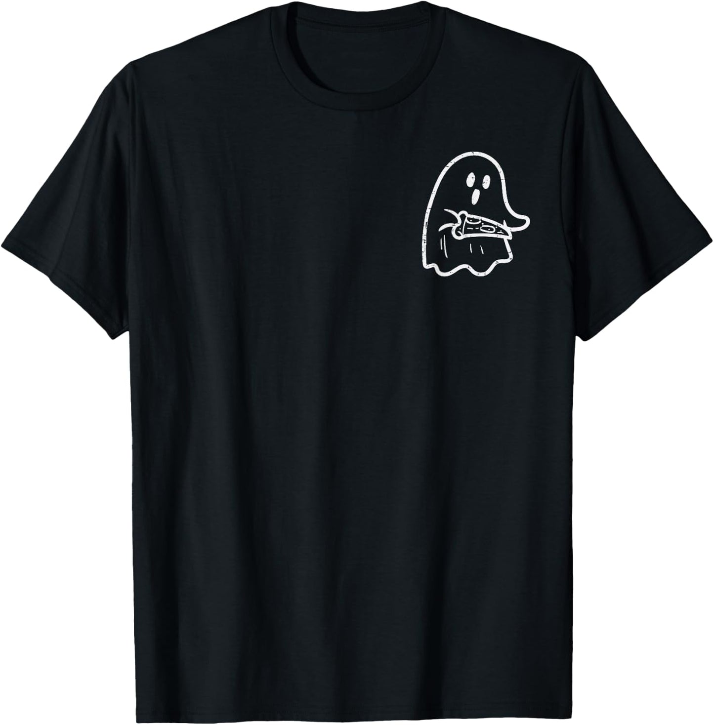 Ghost Pizza Pocket Halloween Costume Food Men Women Kids T-Shirt - T-Shirt | Black