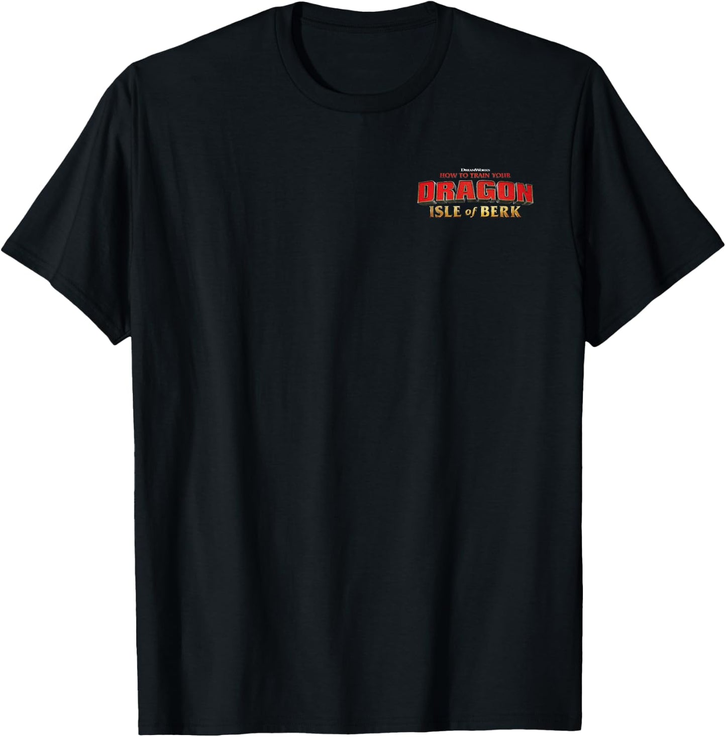 Universal Epic Universe Isle of Berk Open Portal Two Sided T-Shirt - T-Shirt | Black